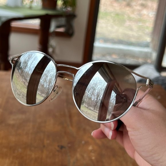 Prada Mirror Silver Frame Sunglasses SPR 62S // Like New! main image 8